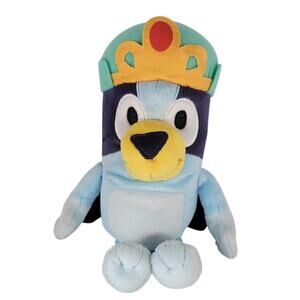 Bluey 8" Plush Dress-Up King Bluey Moose Toy Stuffed Animal 2018 Plushie Stuffie